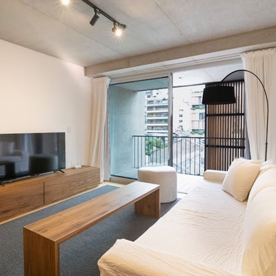 Rent of a modern furnished 2-room apartment, Recoleta, Buenos Aires, Argentina